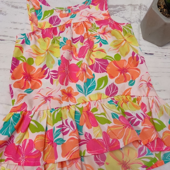 {Cherokee} Toddler Girls Hawaian Tank Top - Picture 3 of 3